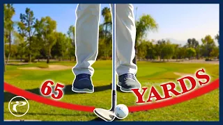 How To Hit Wedge Shot 50 -75 Yards - BODY DRAW!