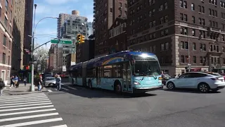 NYC Bus: West Side bound XE60 4952 M86 SBS at 86 St/Park Av