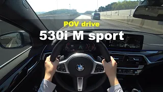 2023 BMW 530i M Sportpackge LCI POV drive