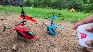 Blue vs Red Color Rc Helicopter Unboxing & Flying Test | Rc tV Back @TechMaker7