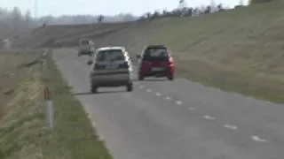 1/4 mili Colt GTI 4G93 vs VW Golf 3 VR6