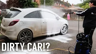 *SATISFYING* FOAM CANNON CAR WASH ON DIRTY CAR!