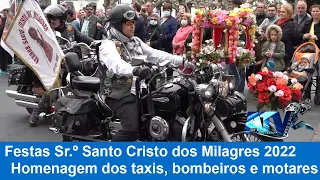 Homenagem dos taxis, bombeiros e motares ao Sr.º Santo Cristo dos Milagres