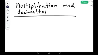 Multiplikation med decimaltal - del 1