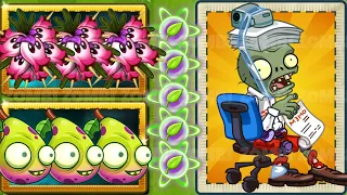 PVZ 2 Plants With 5 Plant Food VS ZCorp Chair Racer Zombie Who Will Win?