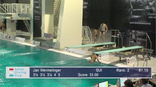 Senet Diving Cup 2017, Men 1m Open, Preliminary