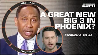 Stephen A. and JJ Redick DEBATE the Suns’ NEW Big 3: Chasing championships? 🔥 | First Take