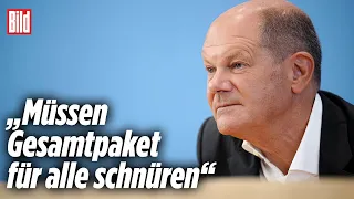 Kanzler Scholz gibt Sommer-Pressekonferenz: „Arbeiten sämtliche Versäumnisse ab“