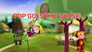 Pop Goes The Weasel With Full Lyrics_The Green Orbs_Nursery Rhymes for Kids_Lullaby songs