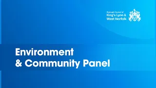 Environment and Community Panel - 2nd February 2023