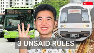 3 Social Rules on SG Public Transport Everyone Should Know