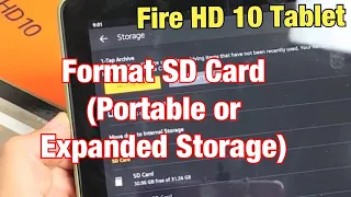 How to Format SD Card on Amazon Fire HD 10 Tablet as Portable or Expanded Internal Storage