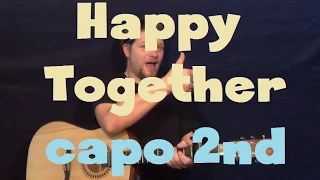 Happy Together (The Turtles) Easy Guitar Lesson How to Play Tutorial  Capo 2nd