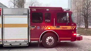 Toronto fire responding to a water rescue!