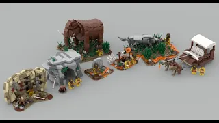 Lego Caveman theme set | Including 7 MOCs