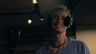 Machine Gun Kelly in the studio recording 'Tickets To My Downfall' and 'Mainstream Sellout'