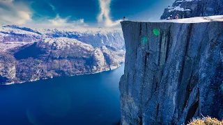 Preikestolen, Pulpit Rock, Fjord Norway, Hiking one of the Worlds most Spectacular Views