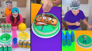 Ice cream challenge! 🍨 Roblox cake VS Minecraft cake