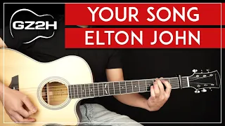 Your Song Guitar Tutorial Elton John Guitar Lesson |Chords + Strumming|