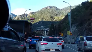 Andorra. Border with Spain to Sant Julia de Loria. 09.2019