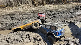 RC. Chevrolet. Dodge. Ford Bronco. Жёсткий офф-роуд, в грязи