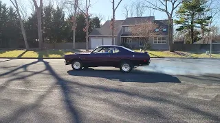 1971 Plymouth Duster Burnout