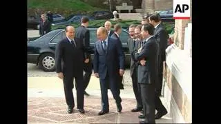 Russia EU summit, Putin, Prodi and Berlusconi