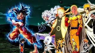 Goku TP V3 OP (AF) VS TC Luffy OP (AF), Accurate Saitama OP, NarutoV3 OP & Ichigo Shikai OP in Mugen