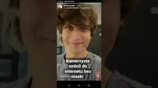 KAMERZYSTA WRÓCIŁ DO INTERNETU bez MASKI! INSTASTORY KAMERZYSTY