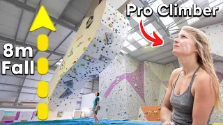 Pro climber VS Indoor Free Solo Route + Fear Management Tips
