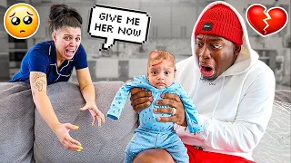 The Prince Family - Damien drops  baby Ayla prank (deleted)