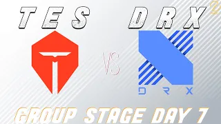 TES vs. DRX | Worlds 2022 Group Stage Day 7 | Top Esports vs. DRX