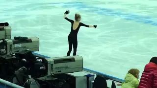 Elena Radionova, SP at practice, Russian Nationals 2014