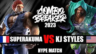 Hype Match | Super Akouma (Akuma) 🇫🇷 vs 🇺🇸 Kj Styles (Marduk) COMBO BREAKER 2023 - Tekken 7