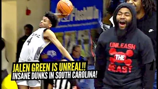 Jalen Green Is UNREAL!! Throws Down CRAZY One Hand Dunks in South Carolina at Chick Fil A Classic!