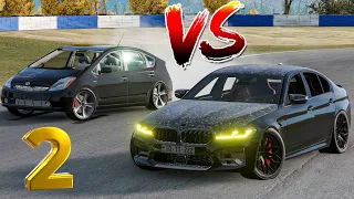 Bez Kraska Oğrusu Prius Vs BMW Twinturbo  Və 6 Maşın| BeamNG.Driver #malikbedelov