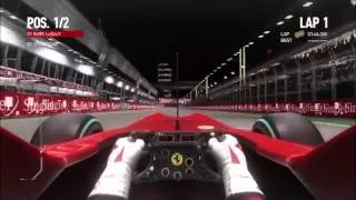 F1 2010 - Ferrari F10 - Singapore GP - Time Trial Gameplay