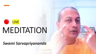 LIVE Meditation Practice by swami Sarvapriyananda | Mediation for Peace of Mind | Mindful Meditation