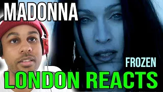 London boy FIRST Reaction to Madonna - Frozen (Official Video)