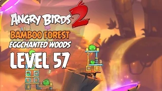 Angry Birds 2 Level 57 Bamboo Forest Eggchanted Woods 3 Star Walkthrough