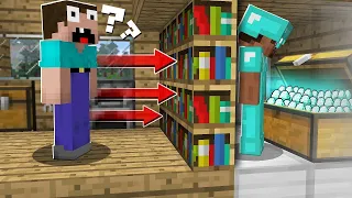 WHY PRO HIDING TREASURES in a SECRET ROOM? in Minecraft Noob vs Pro