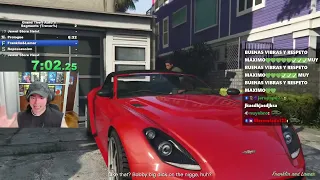 Bananirou vuelve a hacer speedrun de GTA V después de 1 Año