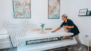 POST SICKNESS DEEP CLEAN WITH ME | FAMILY HOME CLEANING MOTIVATION | ellie polly