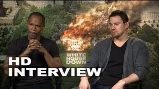 White House Down: Channing Tatum & Jamie Foxx Junket Interview | ScreenSlam