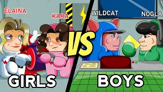 Among Us but it's the girls vs the boys