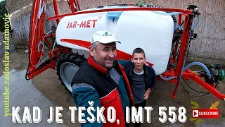 KAD JE TEŠKO, IMT 558 !  ; WHEN IT IS DIFFICULT, IMT 558 ; Istovar vučene prskalice JAR - MET