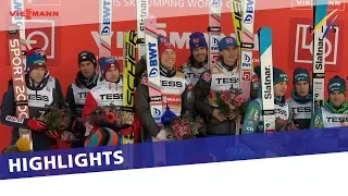 Norway dominates Team Flying Hill on home snow in Vikersund | Highlights