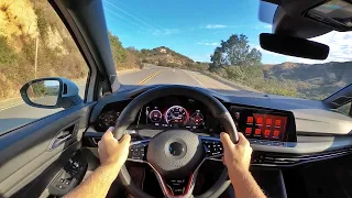 2022 Volkswagen Golf GTI DSG POV Canyon Drive (3D Audio)(ASMR)