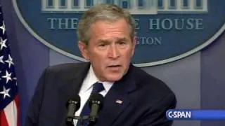 Pres. Bush's Last Press Conference