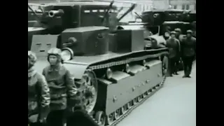Марш советских танкистов (кинохроника 1922 - 1945)